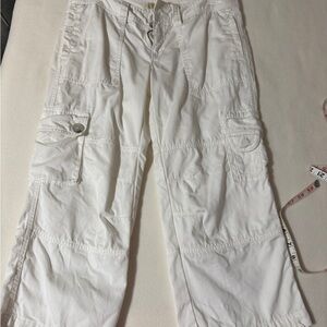 MICHAEL Michael Kors Cream-White Button Front Pants